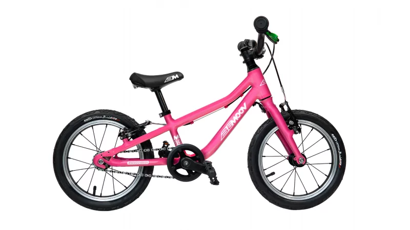 Vélo d'enfant BEMOOV 14 pouces rose dolce vita très léger et optimisé pour un apprentissage parfait du vélo