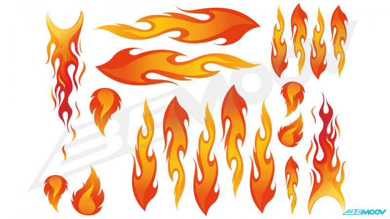 BEMOOV Stickers Flames