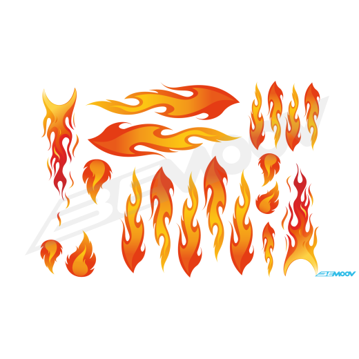 BEMOOV Stickers Flames