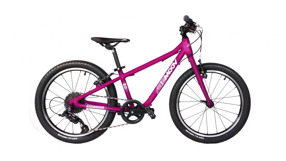 Vélo d'enfant BEMOOV 20 pouces rose dolce vita très léger et optimisé pour que l'enfant devienne un expert du vélo